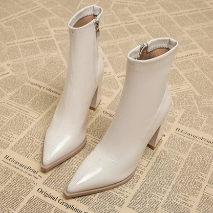 Bottines Femmes Hauts Talons Chic Hiver