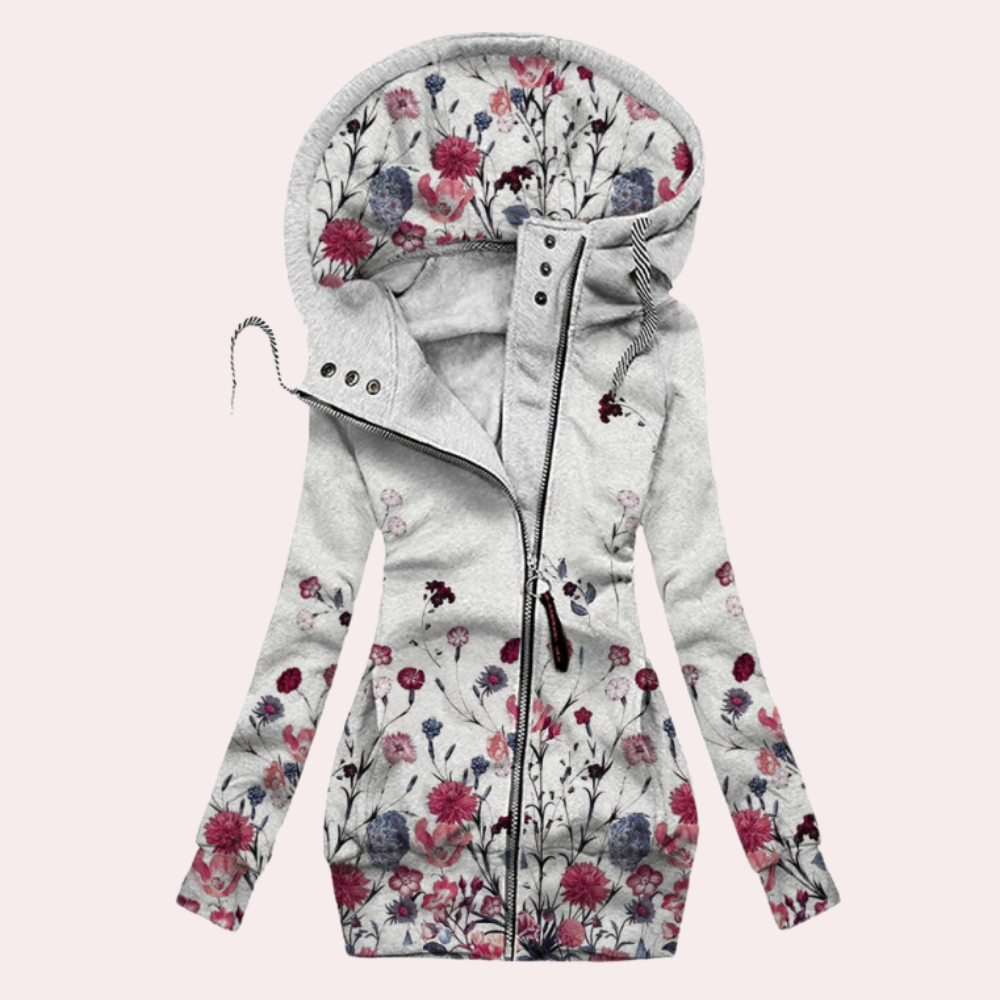 ARIELA - Sweat à Capuche Floral pour Femmes