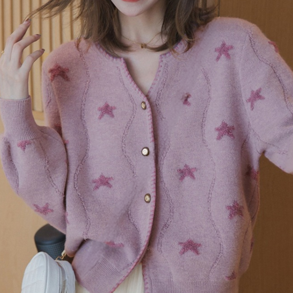 KIANA - Cardigan Tricoté Élégant pour Femmes
