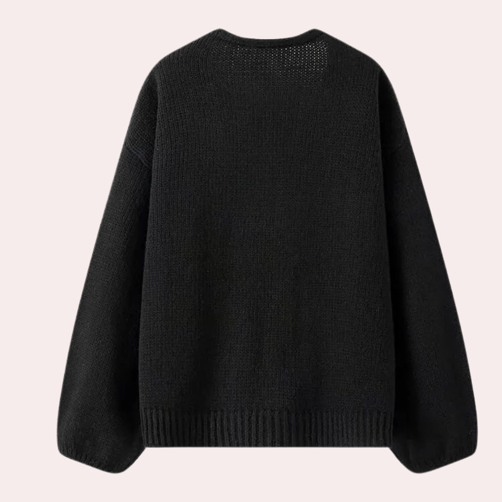 BETTY - Cardigan Classique avec Nœud pour Femmes