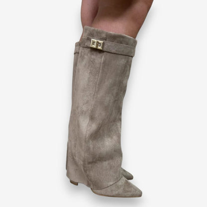 Bottines Femmes à Talon Haut avec Boucle