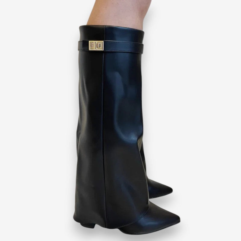 Bottines Femmes à Talon Haut avec Boucle