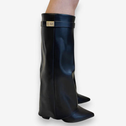 Bottines Femmes à Talon Haut avec Boucle