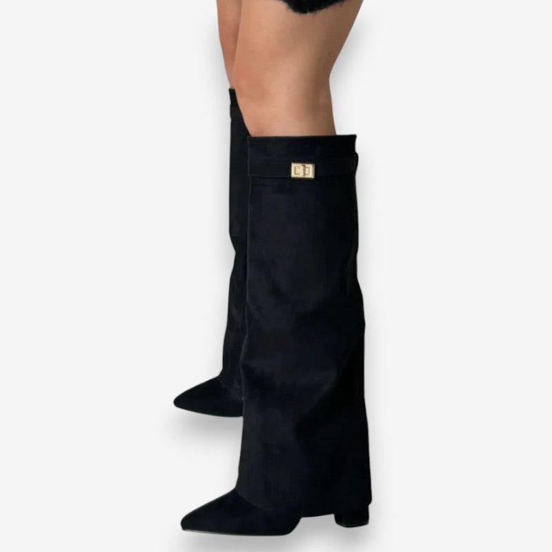 Bottines Femmes à Talon Haut avec Boucle - PanierRoyale