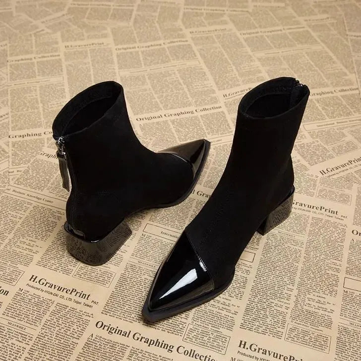 Bottines Femme Hiver Talon Bloc Chaussures