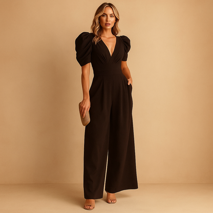 Robe Courte Cintrée Col en V pour Femme