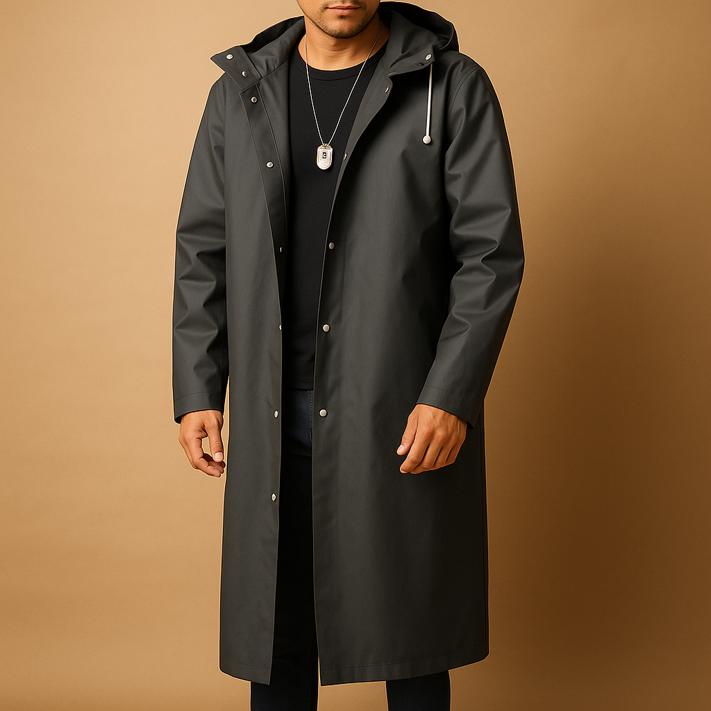Parka Homme Imperméable Noir pour Hiver - PanierRoyale