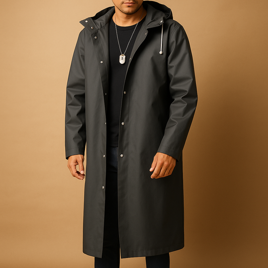 Parka Homme Imperméable Noir pour Hiver - PanierRoyale