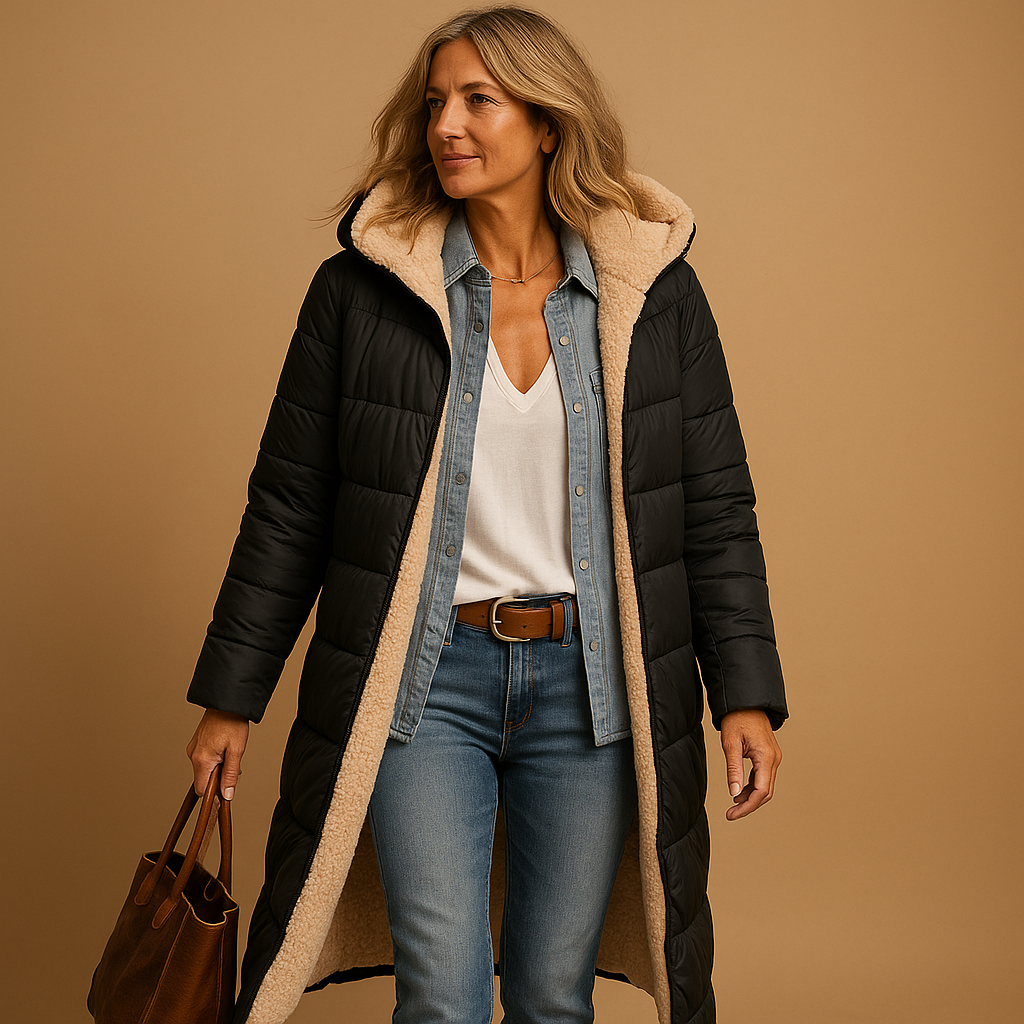 Manteau femme hiver chaud et léger avec capuche - PanierRoyale