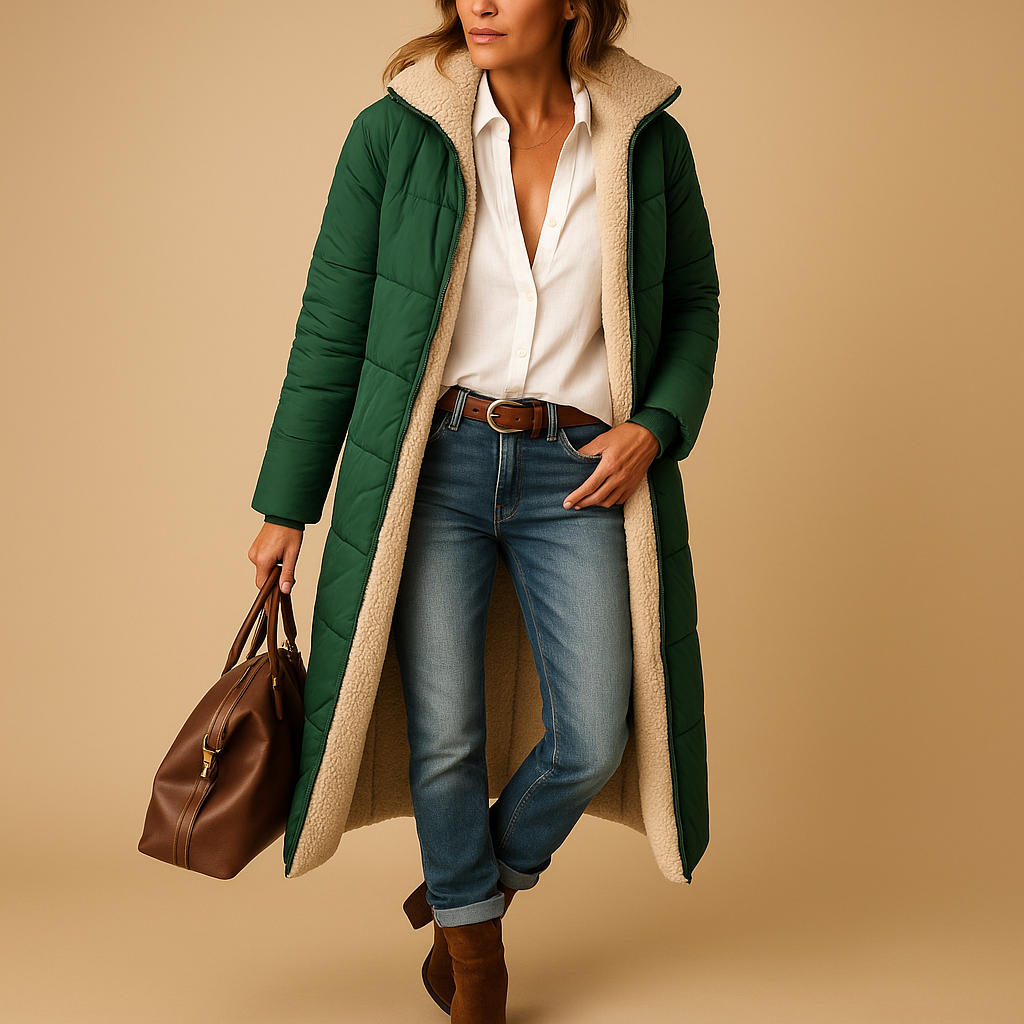 Manteau femme hiver chaud et léger avec capuche