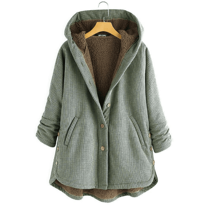 Veste Hiver Femme Oversize en Peluche Douce et Chaude