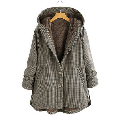 Veste Hiver Femme Oversize en Peluche Douce et Chaude