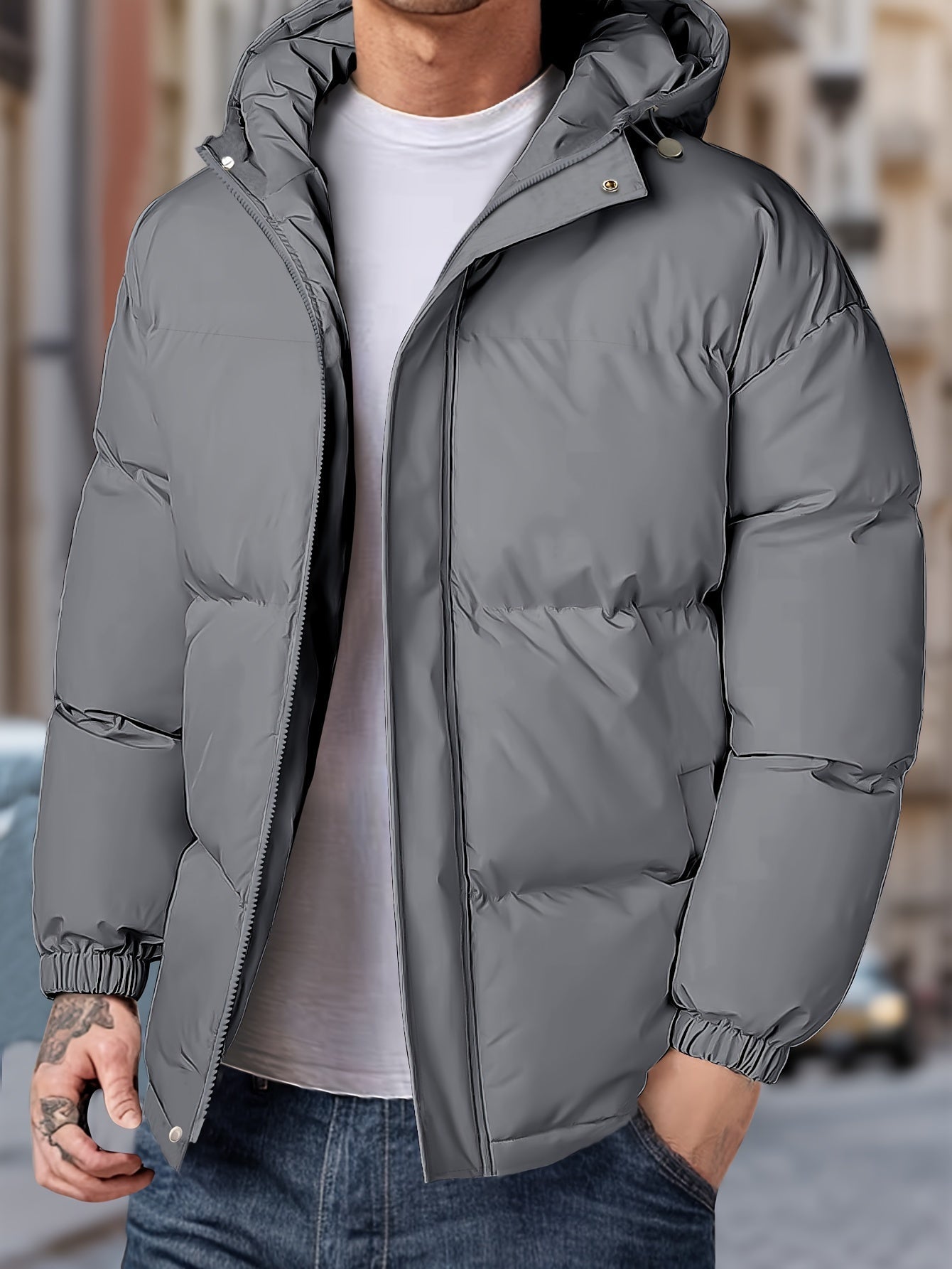 Veste Hiver Homme Capuche Zippée imperméable - PanierRoyale