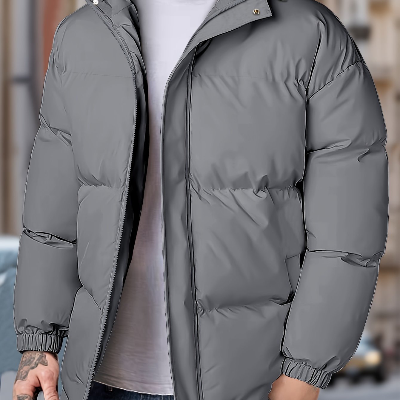 Veste Hiver Homme Capuche Zippée imperméable