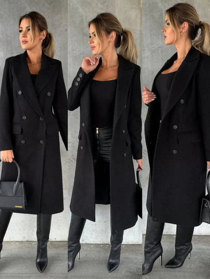 Manteau Femme Hiver Long et Élégant Chaud