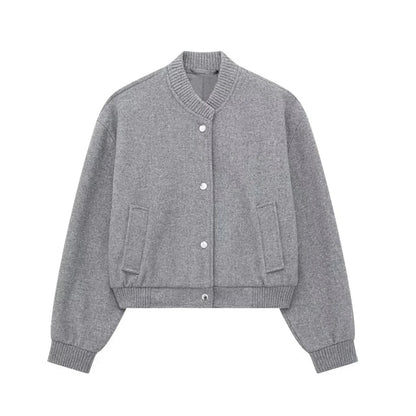 Veste Bomber Courte Zippée pour Homme