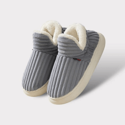 Chaussons Femmes Confortables - Pantoufles Velours Chaudes avec Doublure Peluche et Semelle Antidérapante