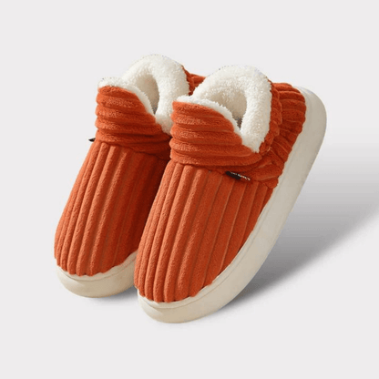 Chaussons Femmes Confortables - Pantoufles Velours Chaudes avec Doublure Peluche et Semelle Antidérapante