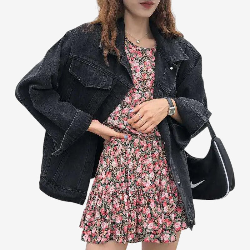 Veste femme brodée manches longues élégante - PanierRoyale