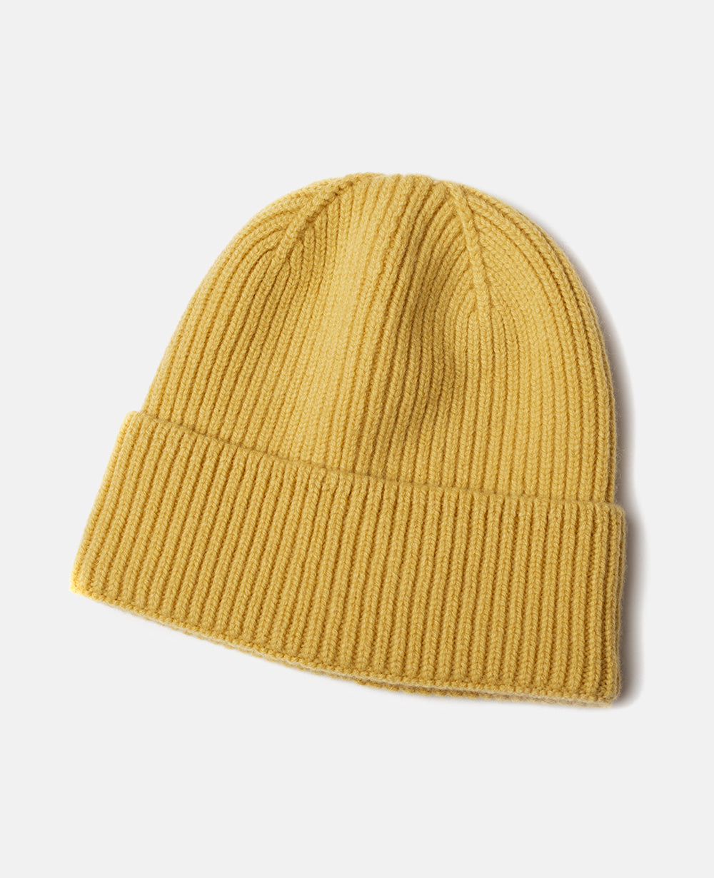 Chapeau Laine Jaune Foncé Unisexe - PanierRoyale