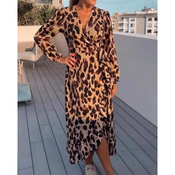 Robe Léopard Été Femme Courte et Élégante - PanierRoyale