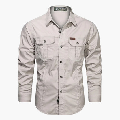 Chemise de plein air avec poches et boutons, pratique et élégante pour tous les jours