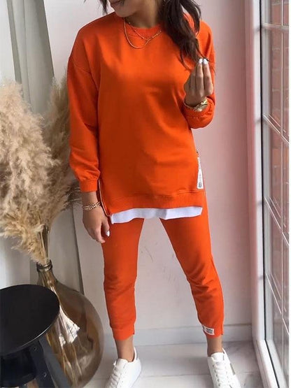 Survêtement Femme Hiver - Ensemble Sport Doux avec Haut Manches Longues et Pantalon Chaud