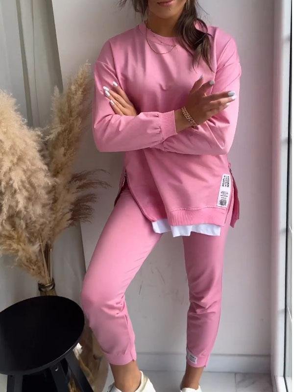 Survêtement Femme Hiver - Ensemble Sport Doux avec Haut Manches Longues et Pantalon Chaud