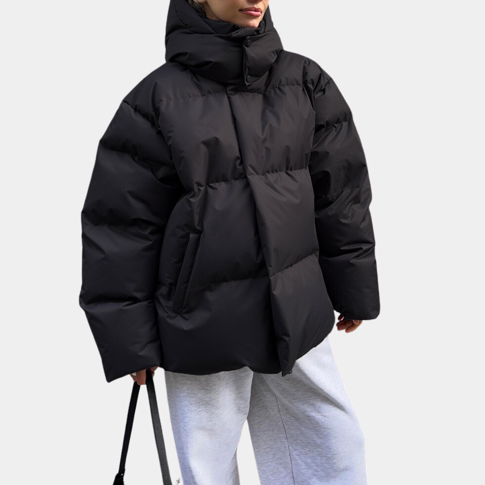 Veste Doudoune Femme Hiver Chaude avec Capuche et Manches Longues