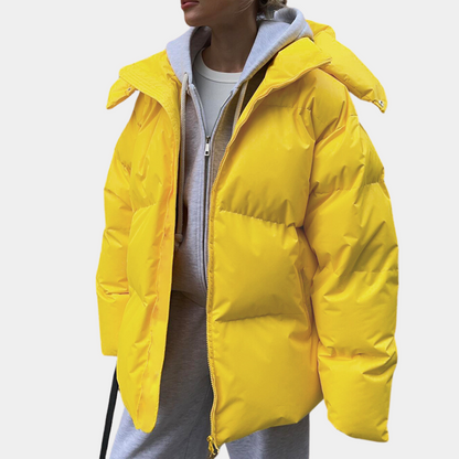 Veste Doudoune Femme Hiver Chaude avec Capuche et Manches Longues