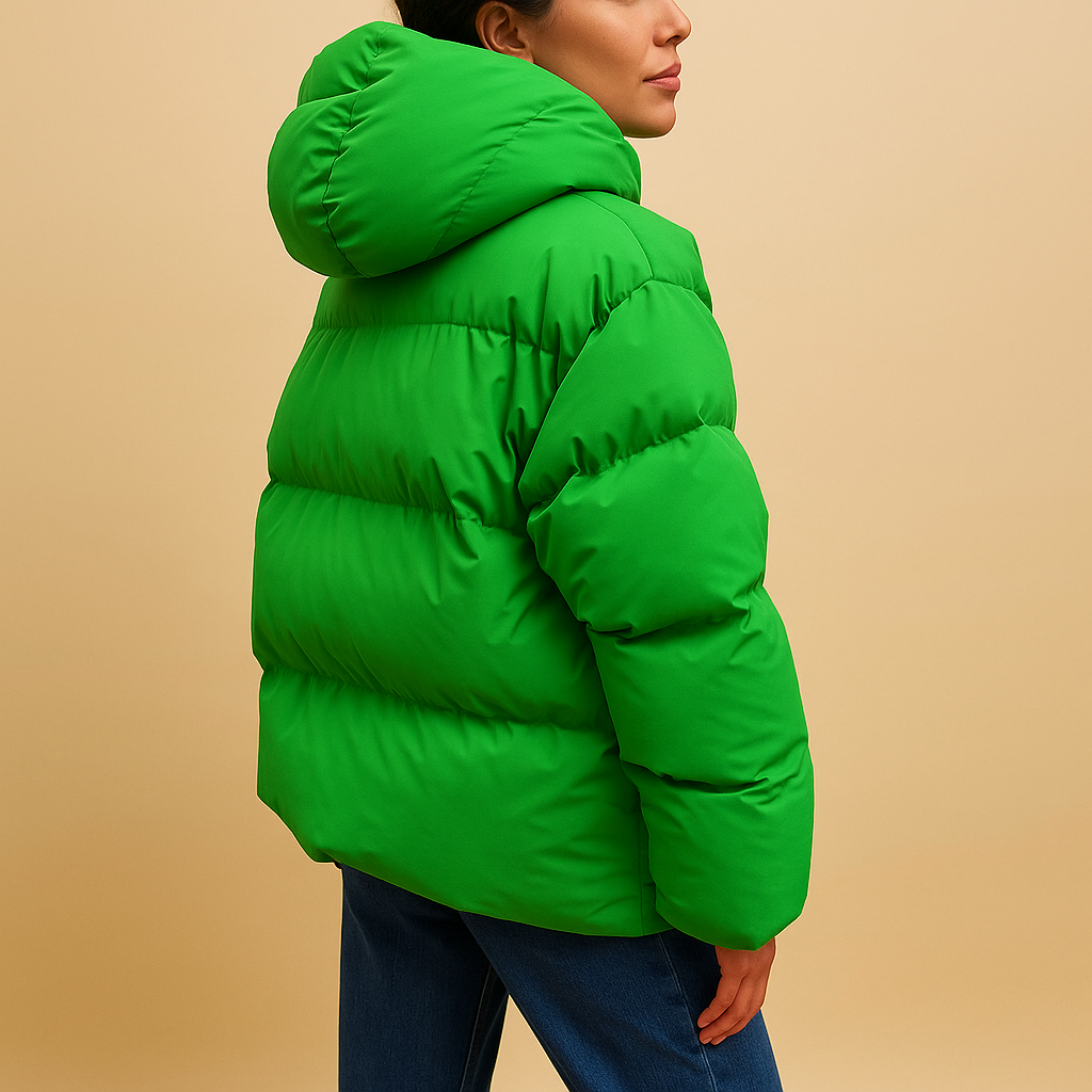 Manteau Hiver Femme Long et Doux avec Capuche et Fermeture Éclair