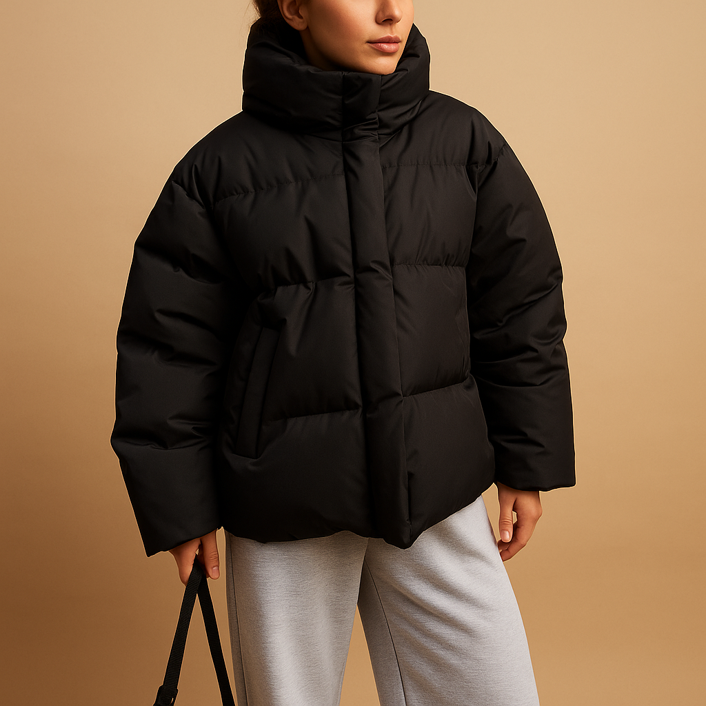 Manteau Hiver Femme Long et Doux avec Capuche et Fermeture Éclair