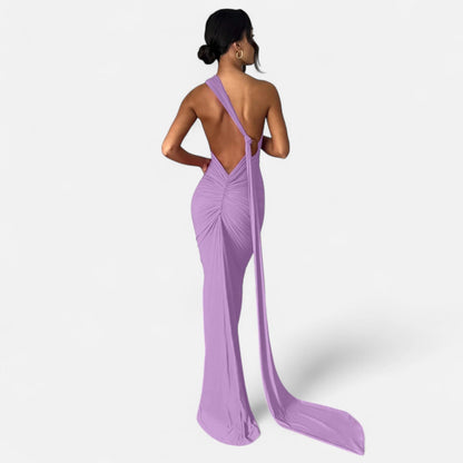 Robe femme maxi épaule dénudée tendance été