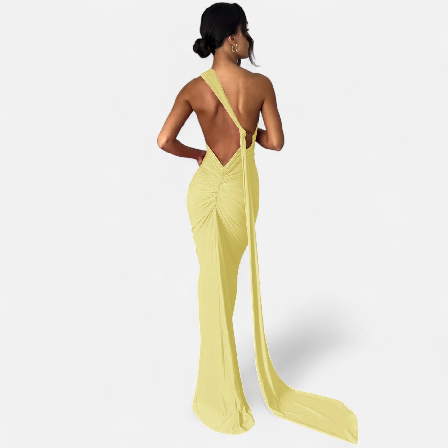 Robe femme maxi épaule dénudée tendance été