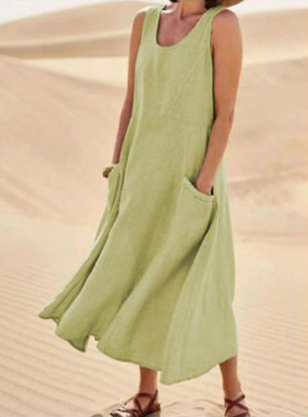 Robe Décontractée en Coton pour Femme au Quotidien