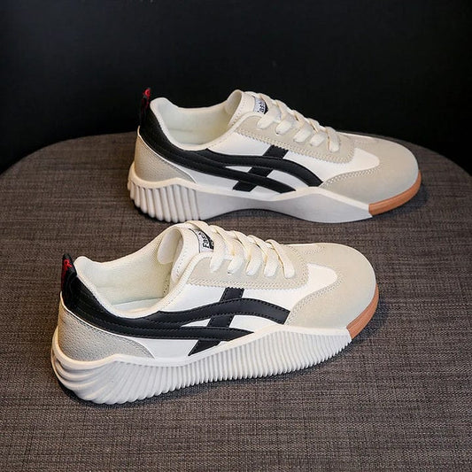 Baskets Homme Noir et Blanc Sport Chic - PanierRoyale