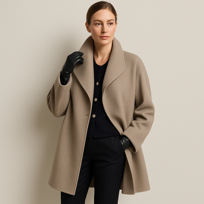 Manteau Femme Long Chaud et Élégant