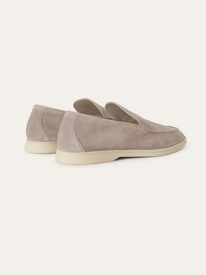 Mocassin Homme Cuir Beige Élégant