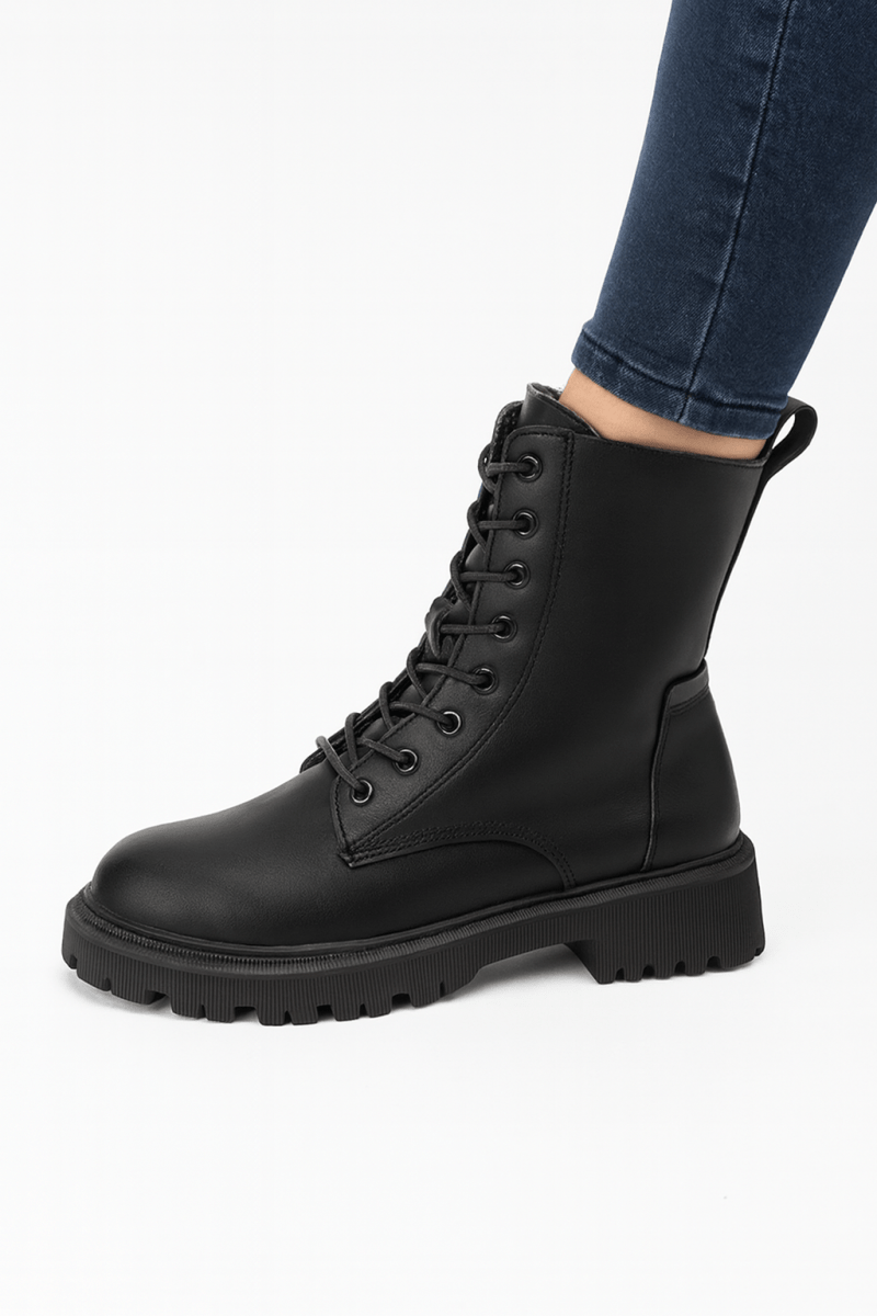 Bottes Femme Hiver Élégantes et Confortables, Noires et Imperméables - PanierRoyale
