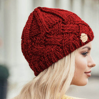 Chapeau femme tricoté épais et chic