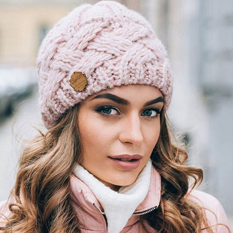Chapeau femme tricoté épais et chic