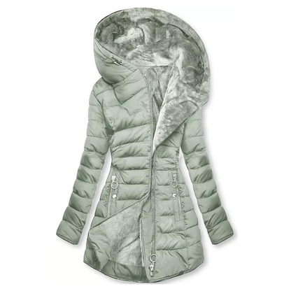 Manteau Femme Hiver Capuche Manches Longues Épaisses