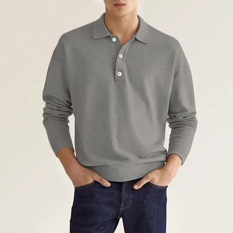 Chemise Polo Manches Longues pour Homme - BerlinGlamour