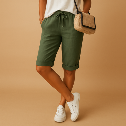 Short de Sport Féminin Noir Élastique
