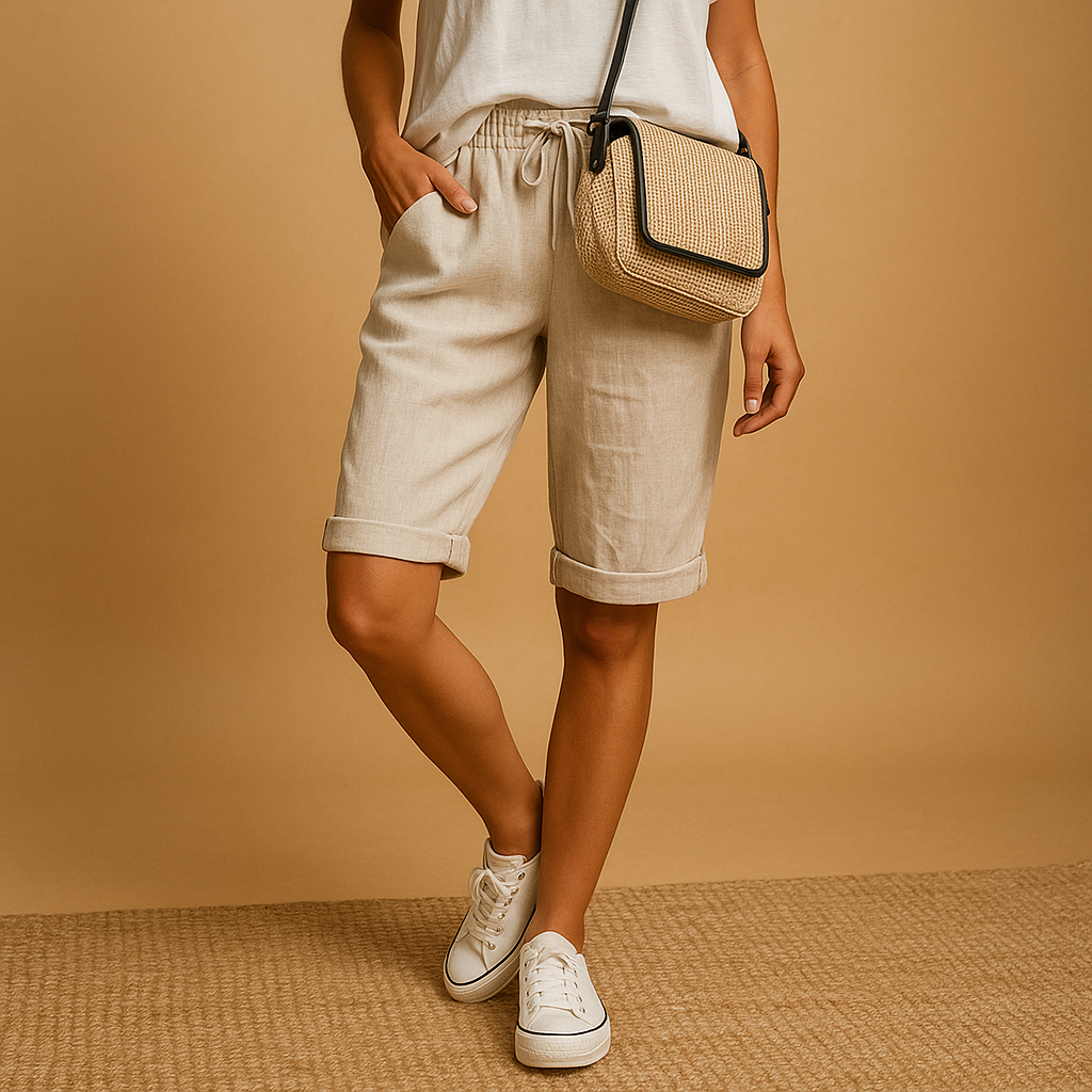 Short de Sport Féminin Noir Élastique