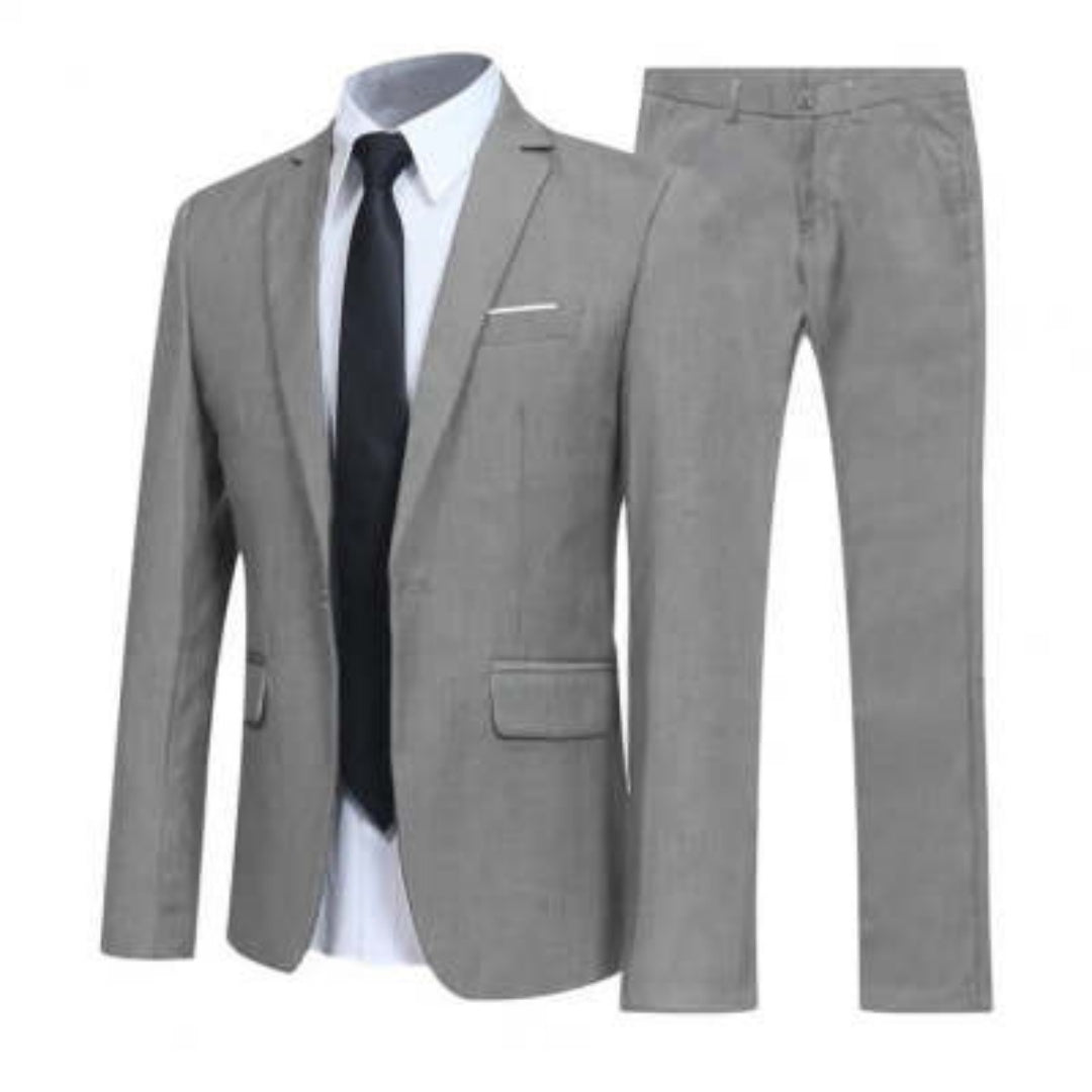 Costume Homme Classique Noir Complet 2 Pièces