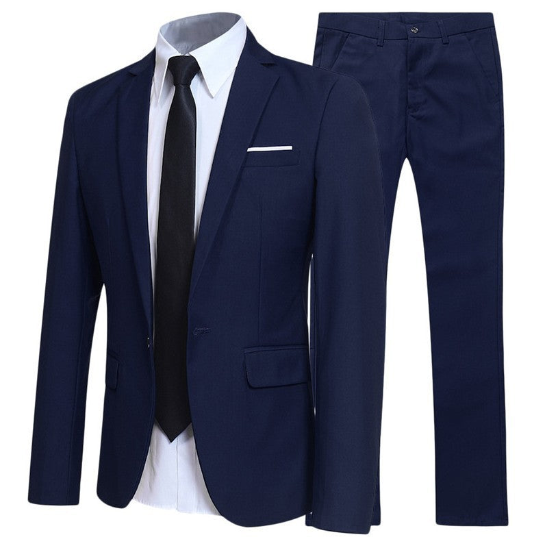 Costume Homme Classique Noir Complet 2 Pièces - PanierRoyale