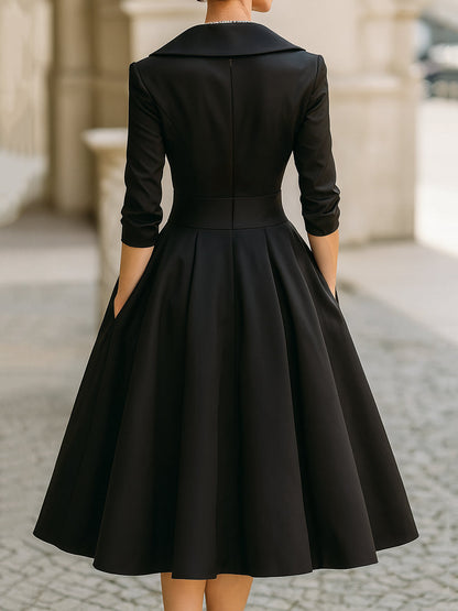Robe Femme Printemps Classique Élégante