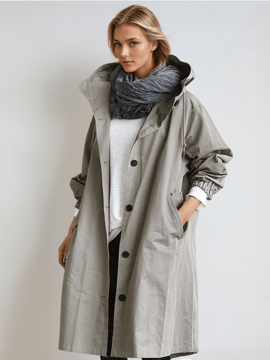 Manteau Élégant Hiver avec Col Debout et Boutons - BerlinGlamour