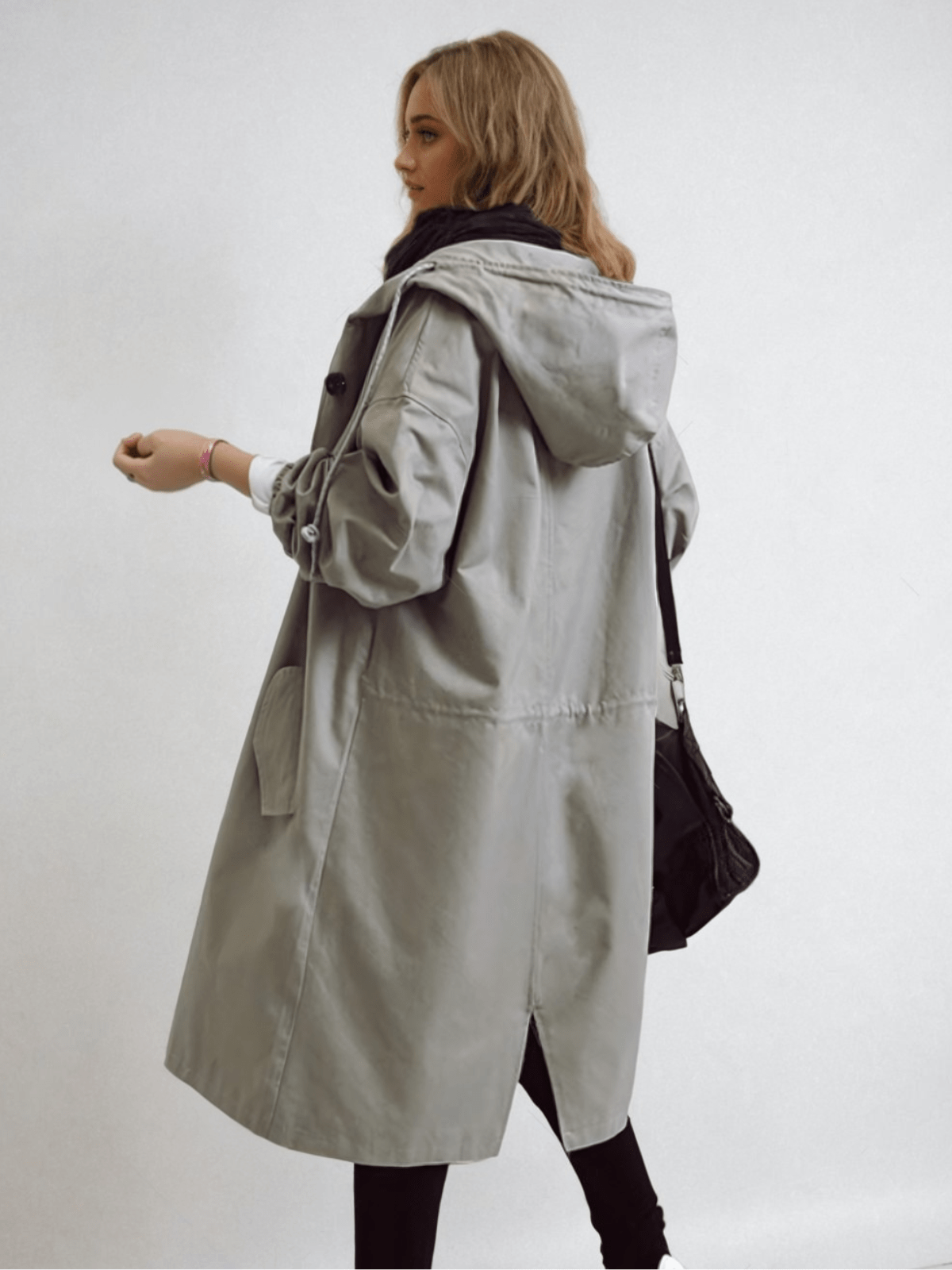 Trenchcoat Classique avec Ceinture et Col Montant
